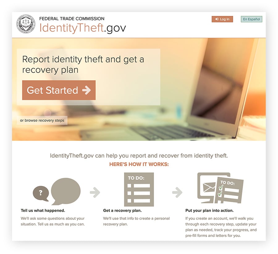 如果你的社会安全号码被盗，请立即在identitytheft.gov上报告。